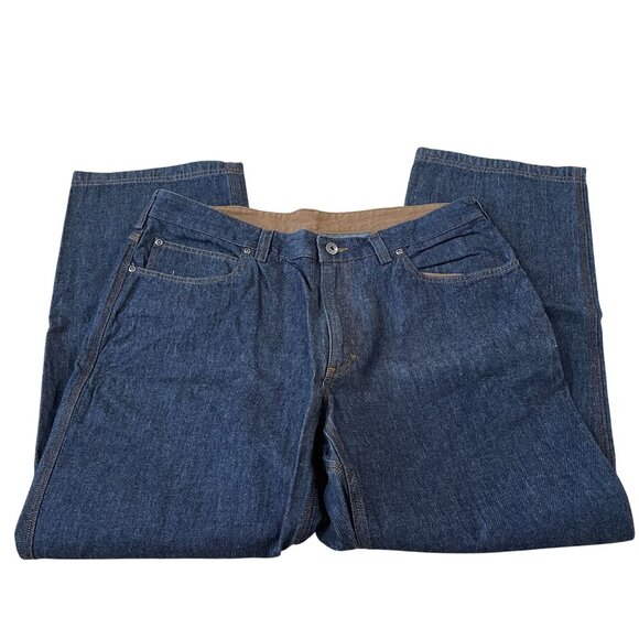 Duluth Trading Ballroom Jeans Men's Size 38x30 Midweight 5-Pocket Blue Cotton - Picture 2 of 5